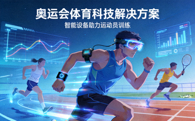 奥运会体育科技解决方案 - 运动员使用智能设备训练